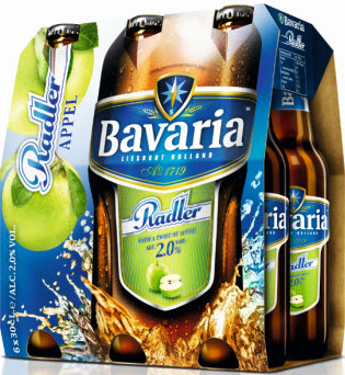 Bavaria Radler Appel set van 6 flesjes á 0,30 liter